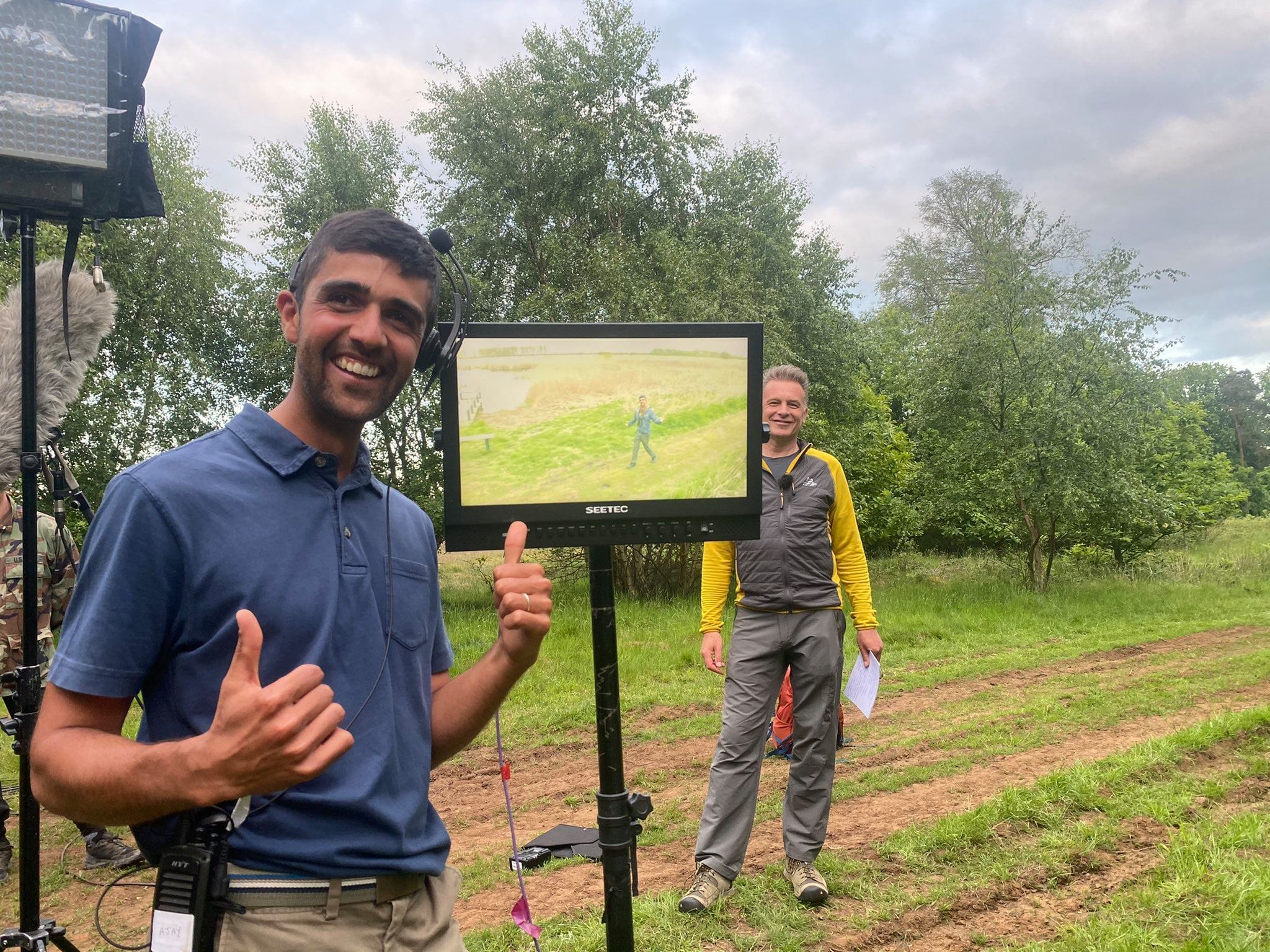 Ajay and Chris Packham on Springwatch